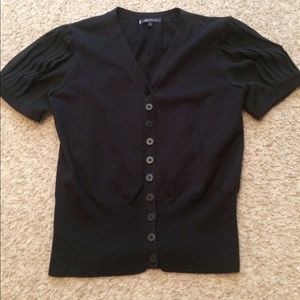 Anne Klein short pleated sleeves! EUC! Sz L CUTE!!
